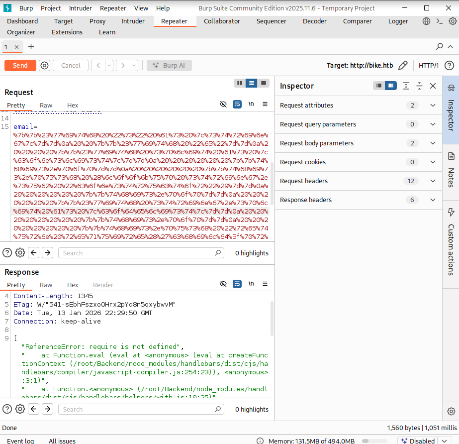 Erreur require not defined - sandbox active