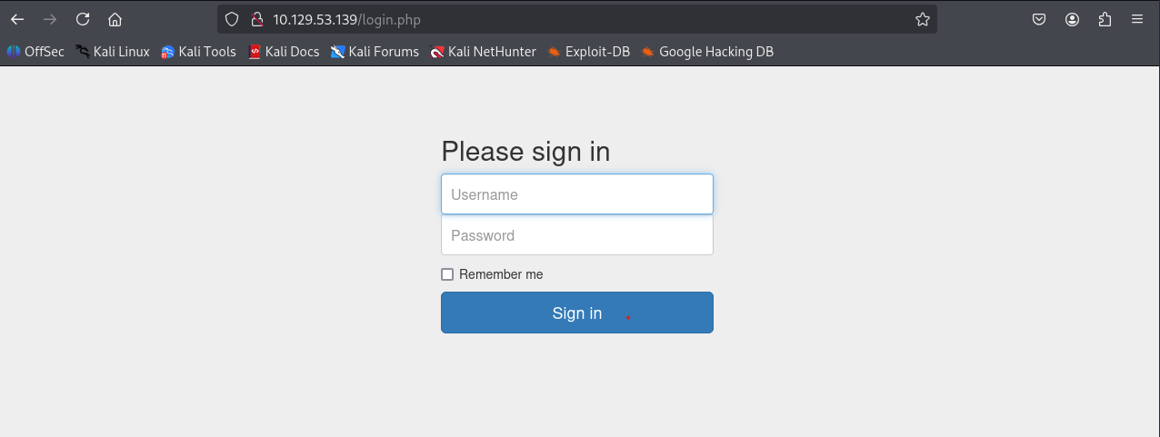 Page login.php